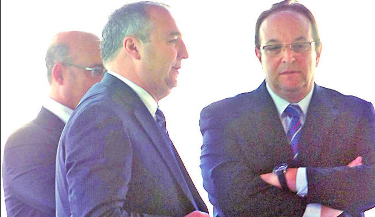 Miguel Ángel Ramírez y sus abogados.