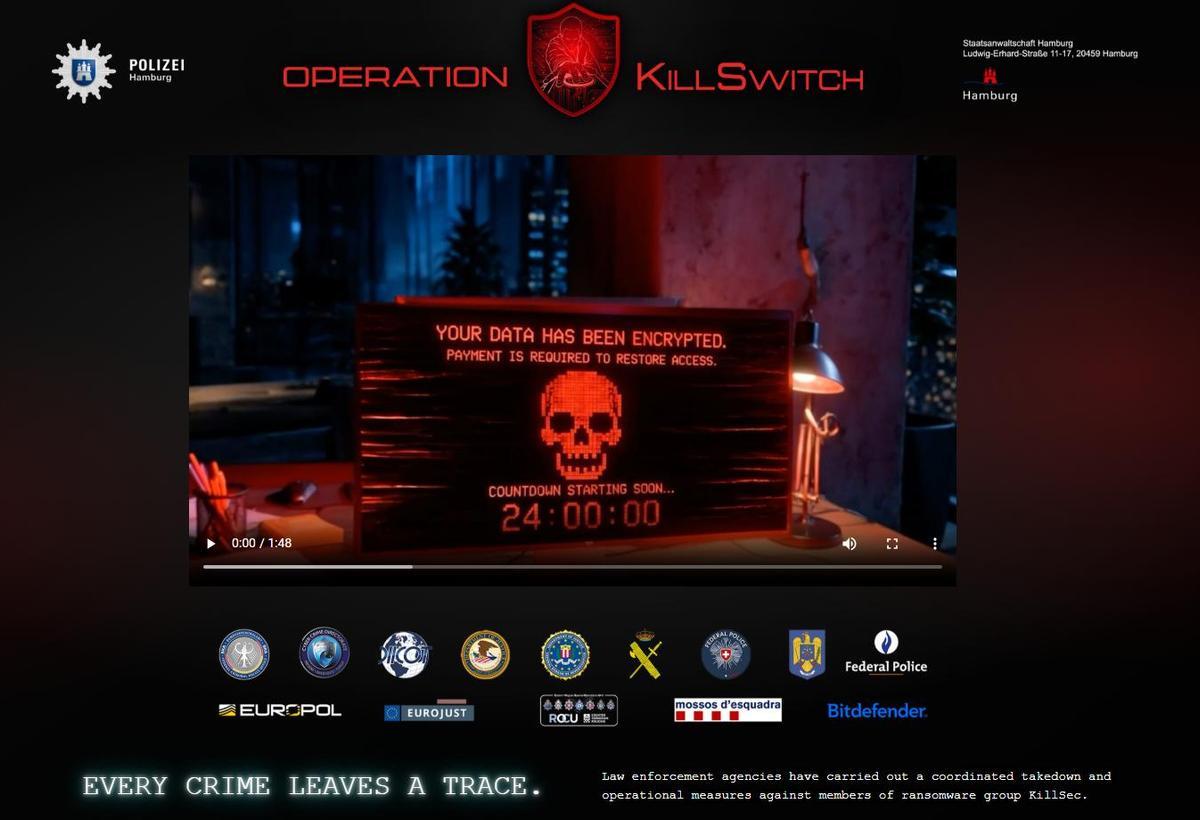 Actuación policial contra piratas informáticos KillSwitch