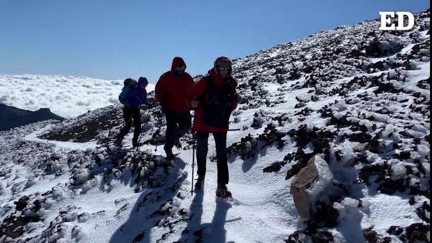 Un día en el Teide nevado