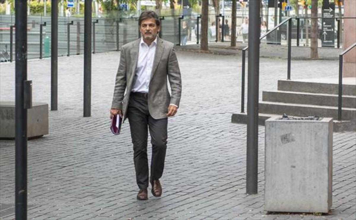 Oriol Pujol, en julio pasado, en la Ciutat de la Justícia.