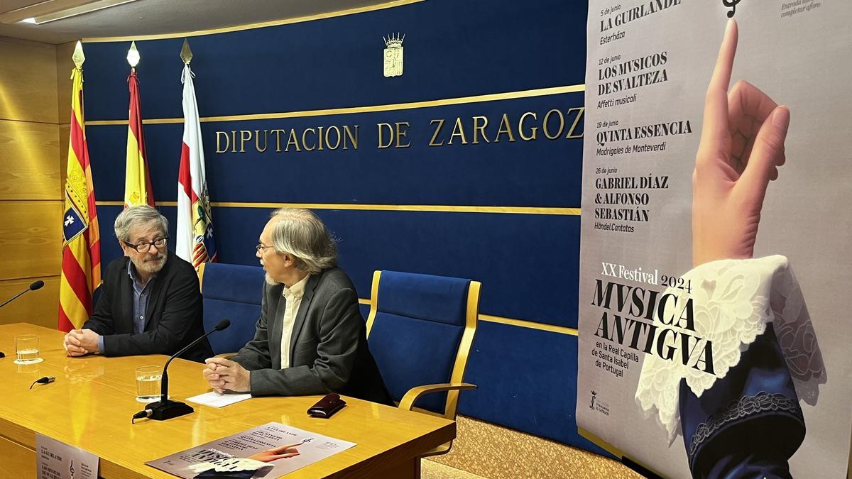 El Festival de Música Antigua de la DPZ se ha presentado este lunes en la sede de la Diputación de Zaragoza.