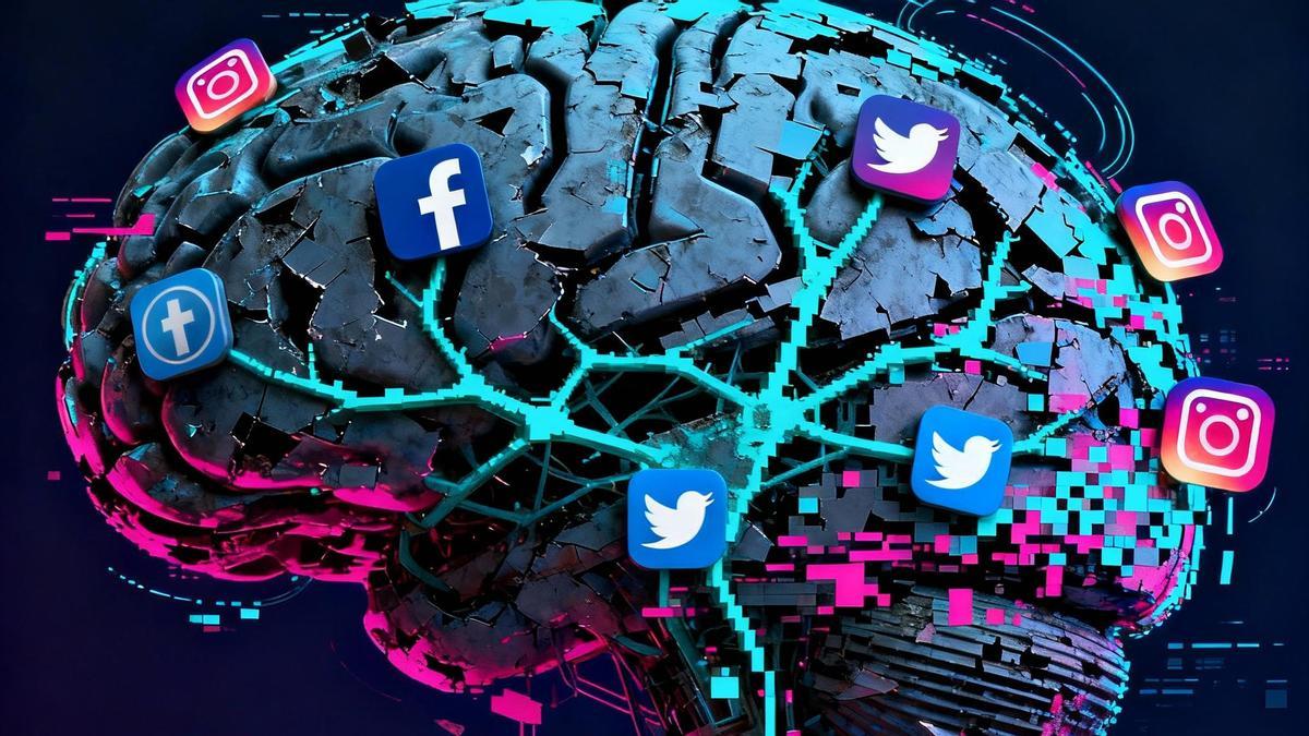 La sobreexposición de la inteligencia artificial a la banalidad y el caos de las redes sociales termina degradando su “cerebro” digital, mermando su capacidad de análisis y reflexión.