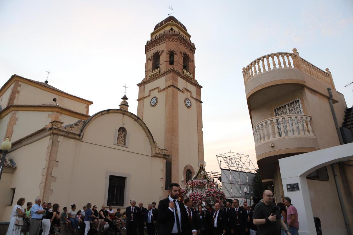 La patrona de Lorca durante su procesión.