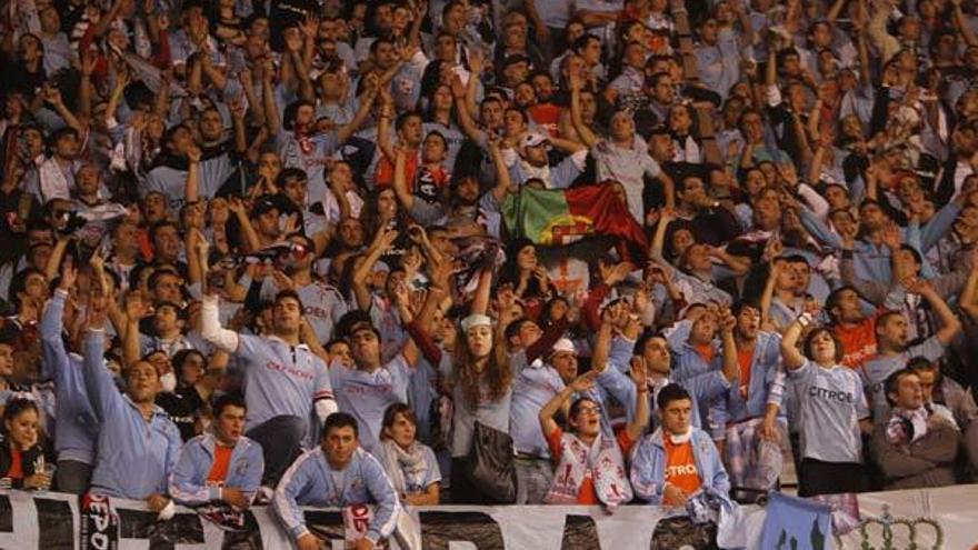 Los celtistas que se desplazaron A Coruña para ver el derbi gallego