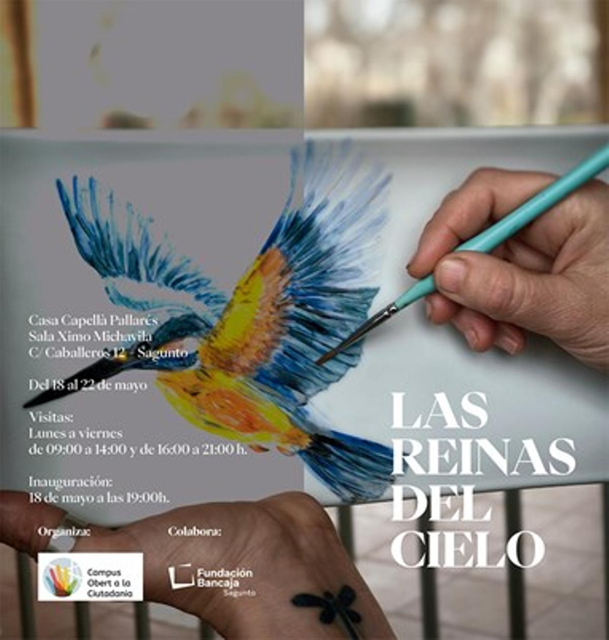 Cartel exposición las reinas del cielo