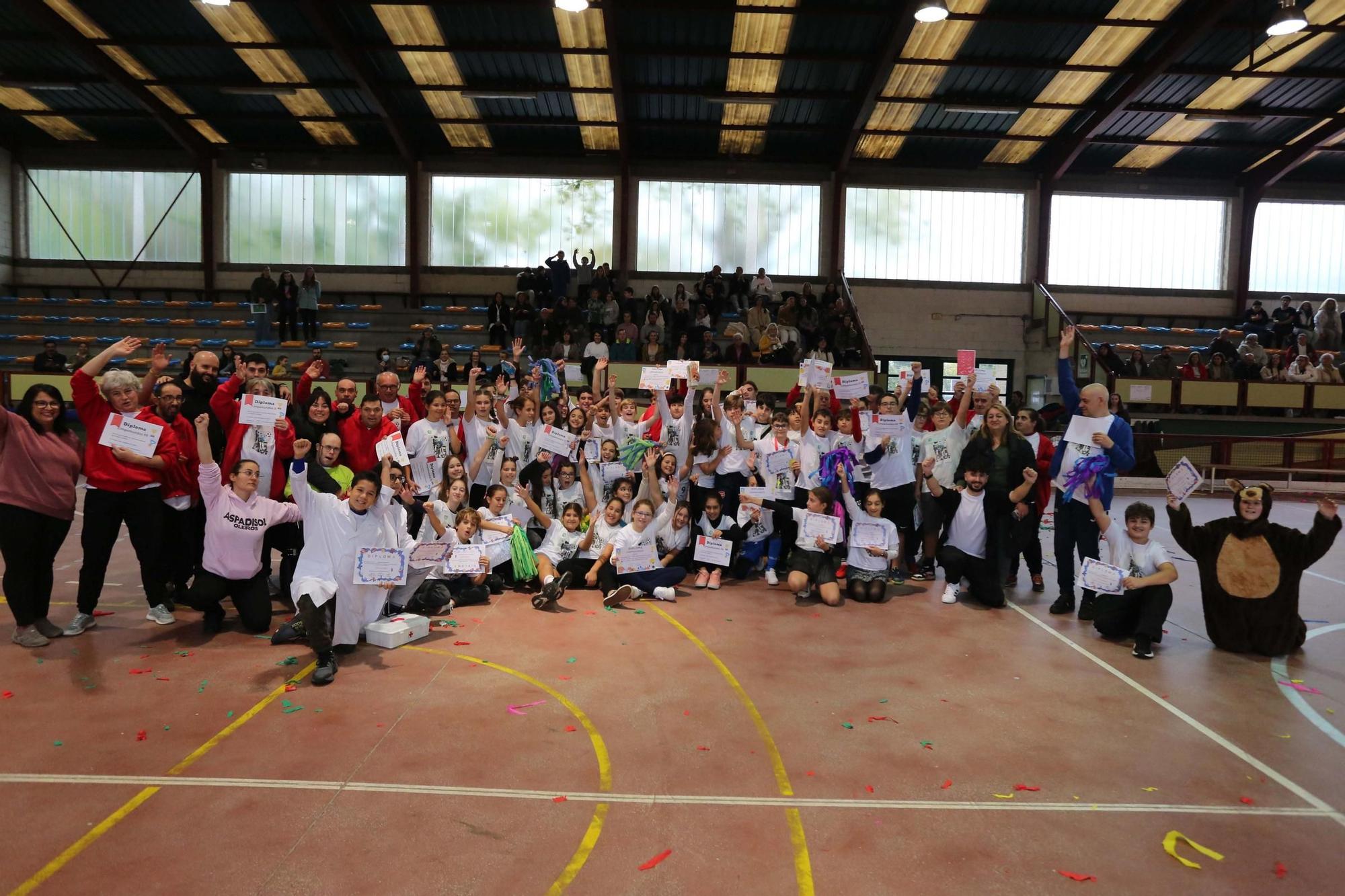 Campeonato de fútbol inclusivo en el colegio de Santa Cruz