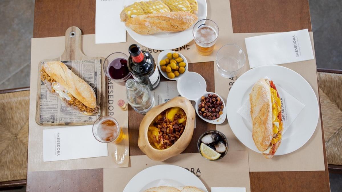 Algunos de los bocadillos del local.