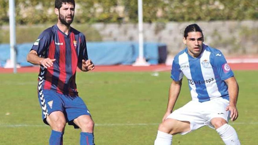 Rubén Jurado en un lance del partido jugado por el Atlético Baleares en Gavà.