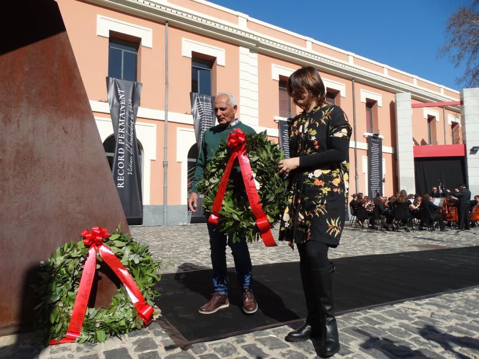 Homenaje a las víctimas del bombardeo franquista en Xàtiva