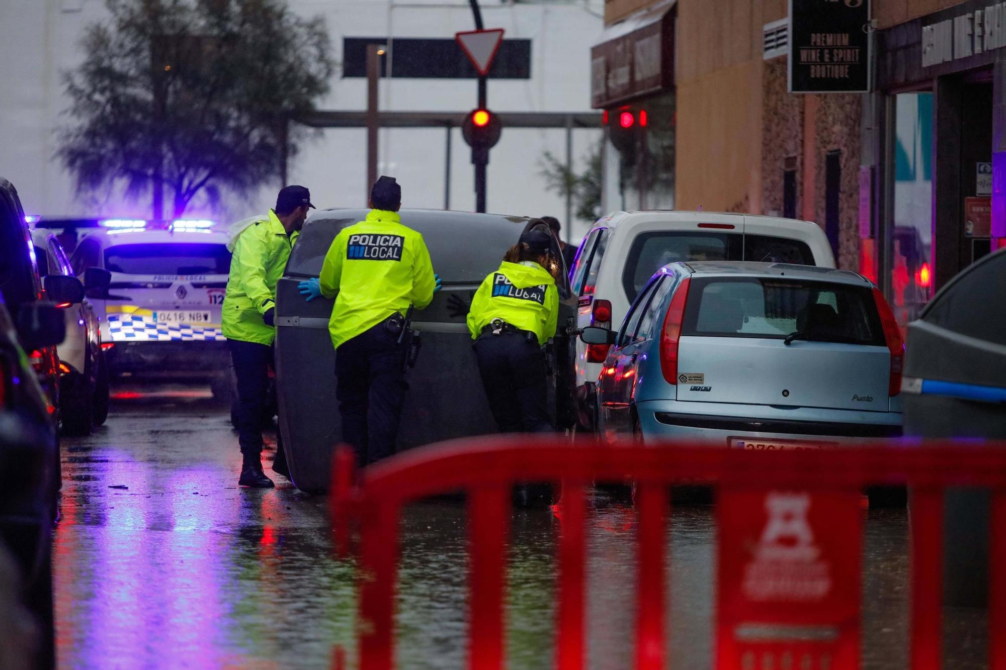 Todas las imágenes de la lluvia en Ibiza