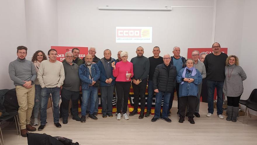 CCOO fa un reconeixement a una vintenta de berguedans amb més de 25 d&#039;afiliació