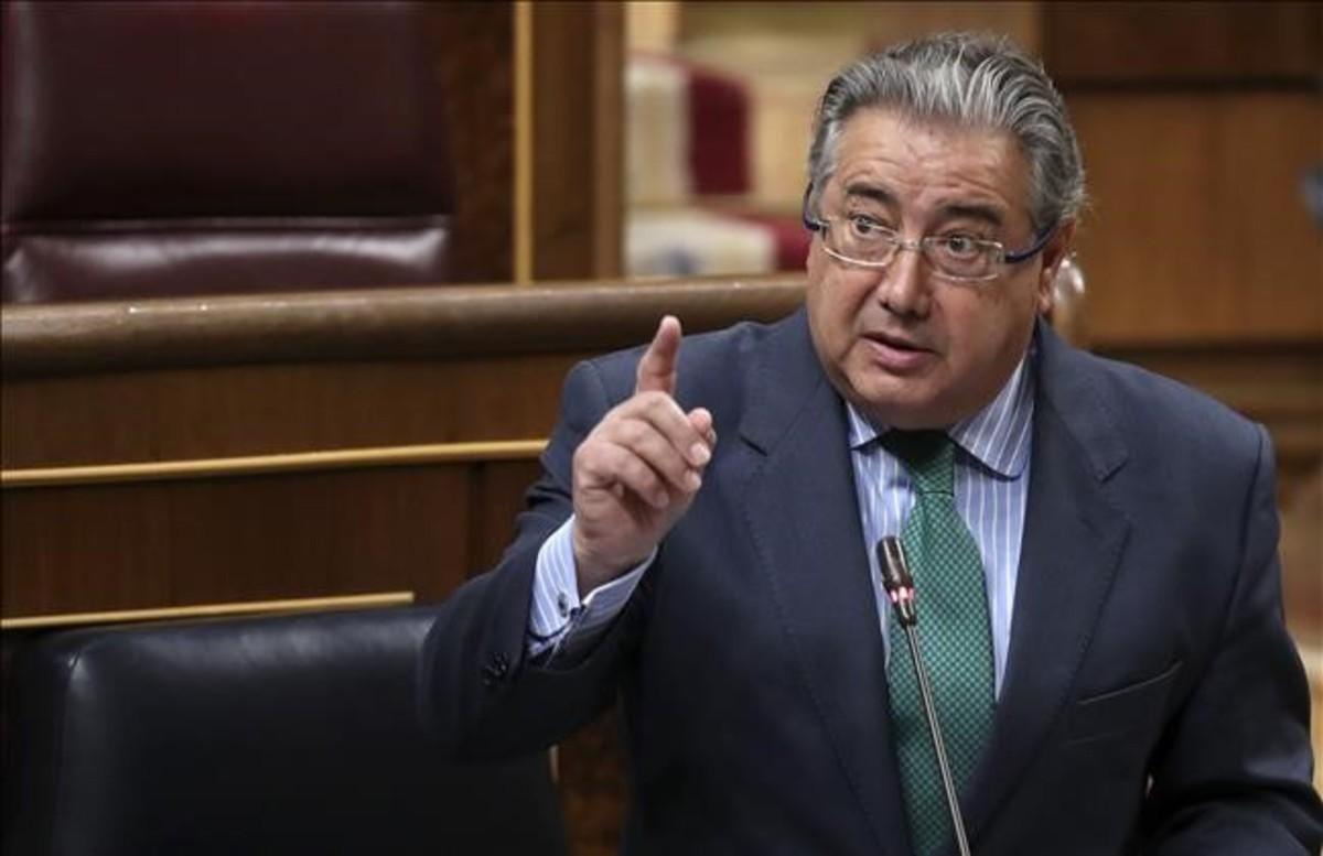 El ministro del Interior, Juan Ignacio Zoido, en el Congreso.