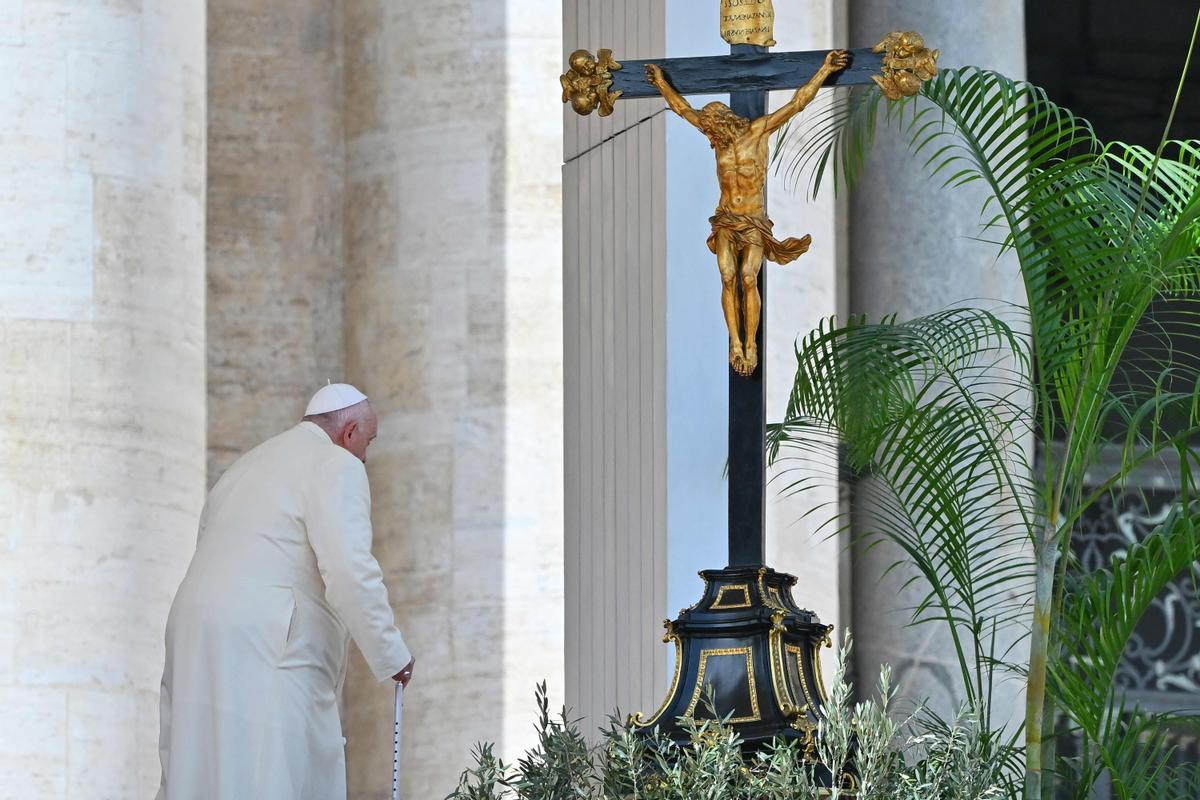 El Papa Francisco asiste a la Misa del Domingo de Ramos