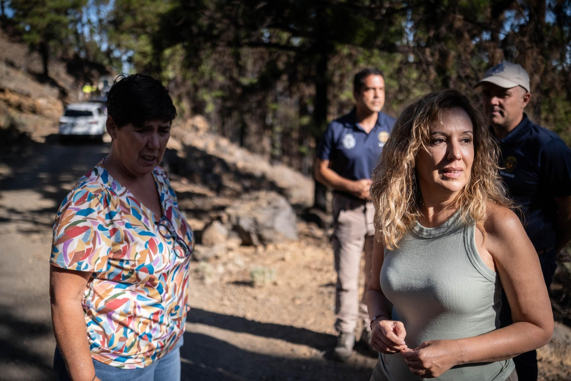 Reunión del Operativo de Incendios forestales en Montaña Bermeja, en Tenerife. 
