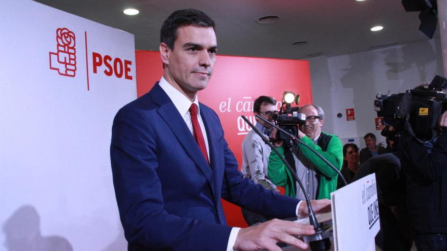 El líder del PSOE, Pedro Sánchez