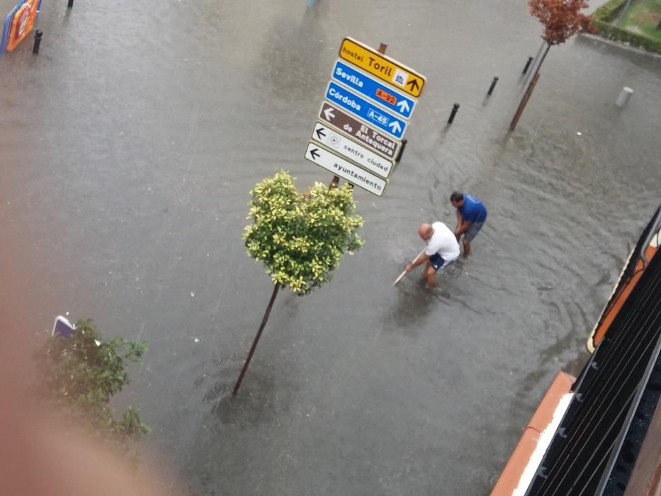 Inundaciones en la comarca de Antequera por la gota fría