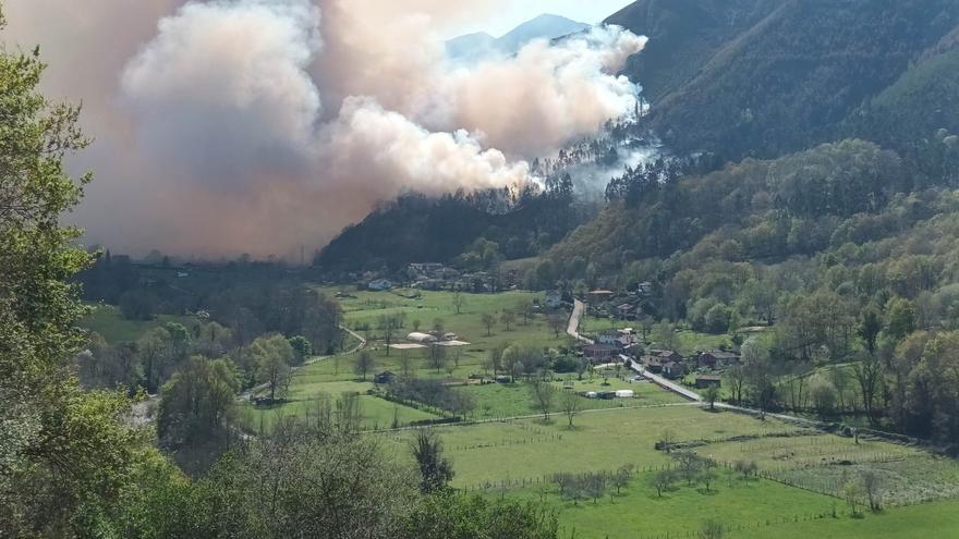 Incendios en Asturias: cuatro fuegos activos y se intensifica la vigilancia en los puntos calientes