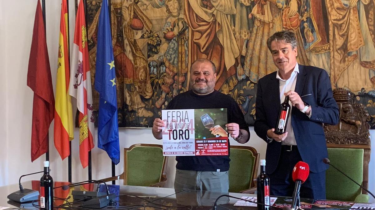 Felipe Nalda y Rafael González presentan la próxima edición de la Feria del Vino de Toro