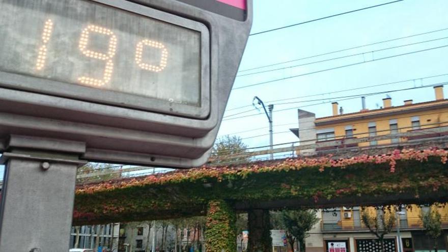 Les temperatures d&#039;aquest gener a Girona són molt elevades