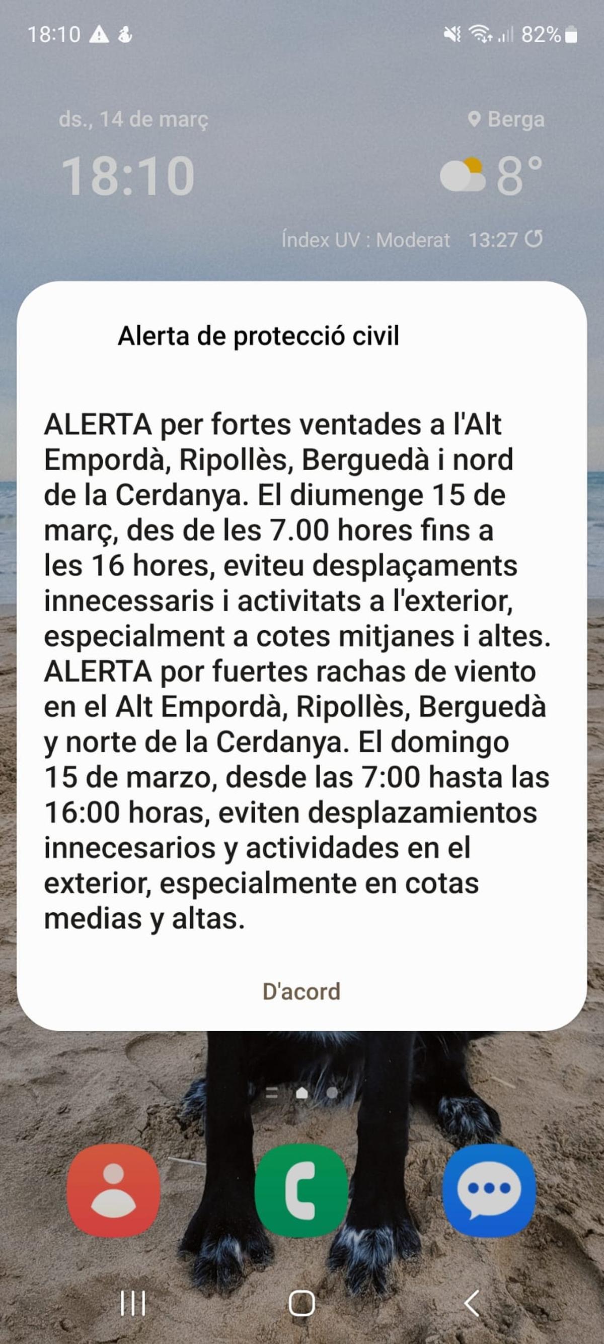 Alerta ES-Alert al  Berguedà i la Cerdanya
