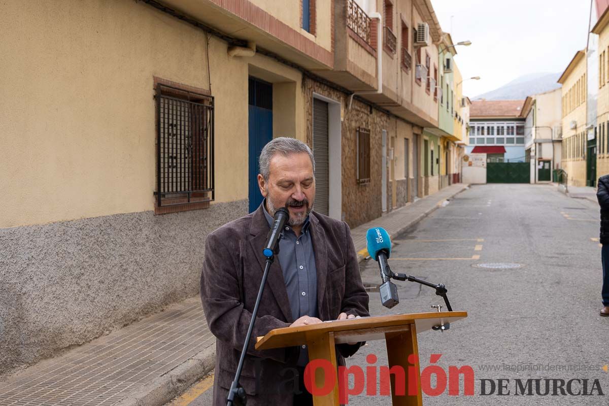 Una calle en Caravaca recuerda al profesor Juan Antonio Giménez Ramírez