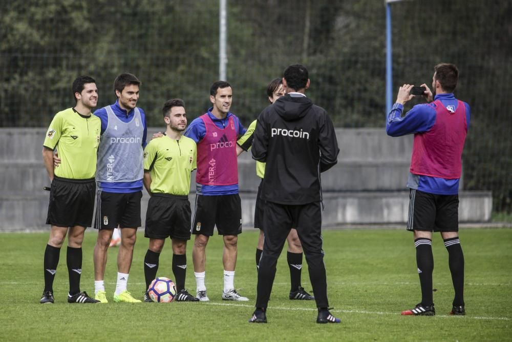 Entrenamiento del Real Oviedo en El Requexón