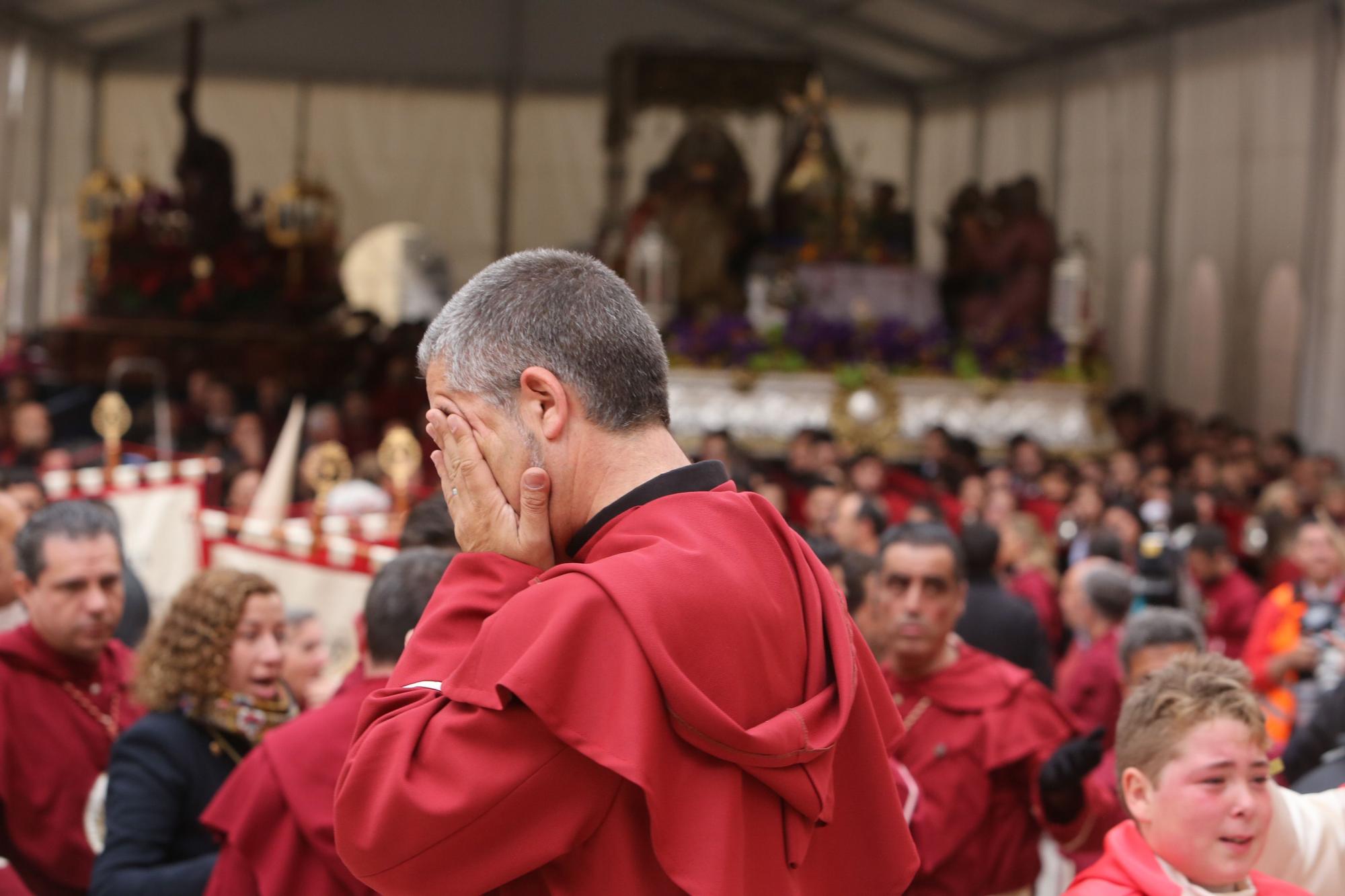 Imágenes de La Santa Cena de 2019, debido a la lluvia no pudieron procesionar.