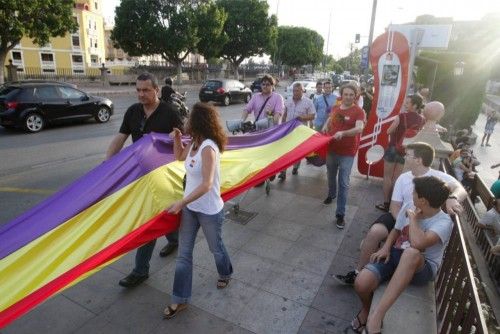 Protesta republicana por las calles de Murcia