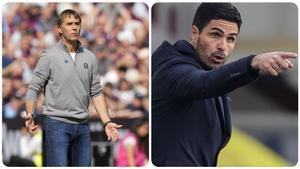 Julen Lopetegui y Mikel Arteta