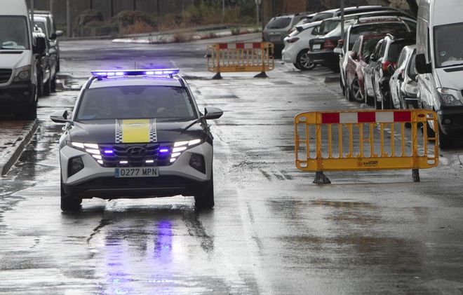 Cortes de tráfico en Sagunt por la intensa lluvia