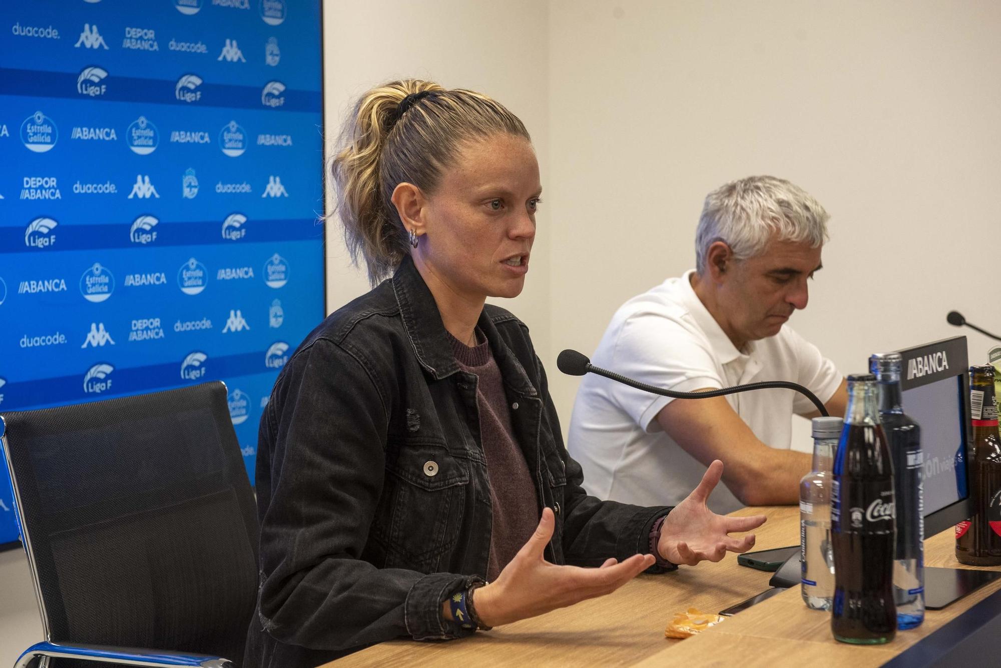 Despedida de Irene Ferreras como entrenadora del Deportivo