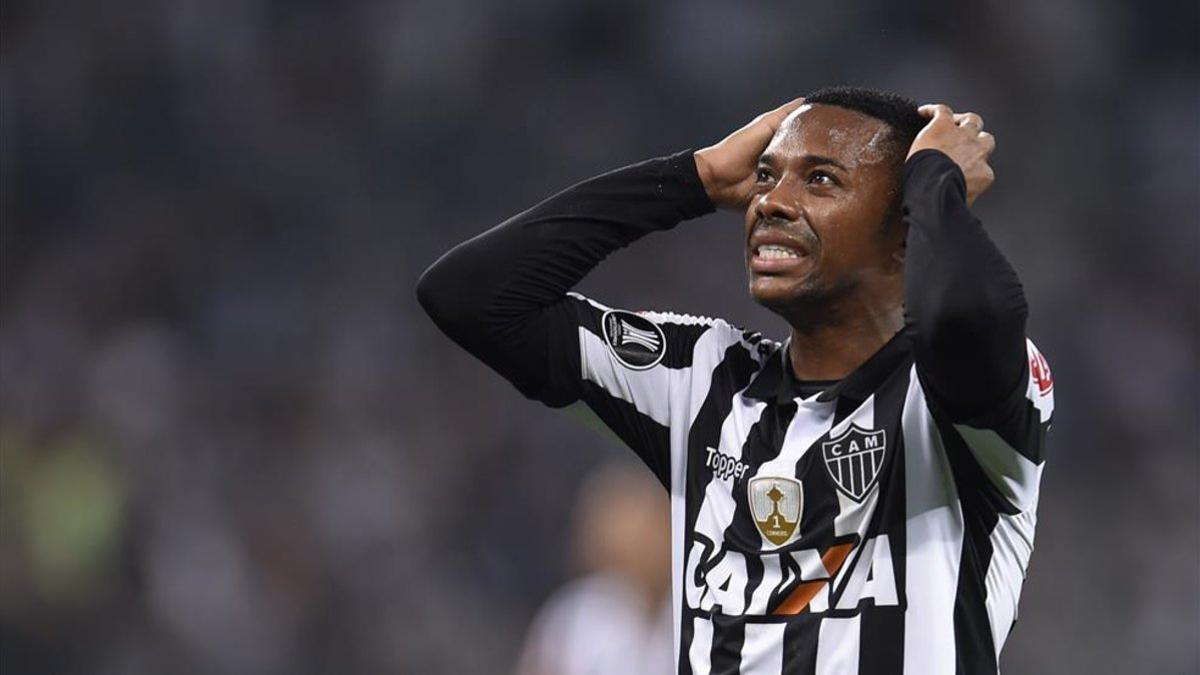 Robinho en su etapa como jugador del Atlético Mineiro.