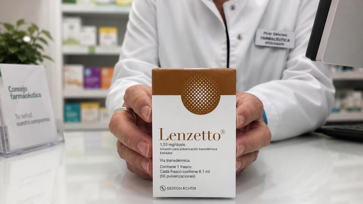 Imagen de recurso del medicamento Lenzetto, una terapia para aliviar los síntomas de la menopausia.