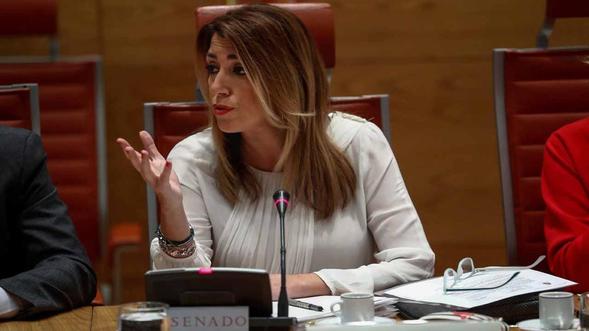 Susana Díaz en el Senado por el escándalo de corrupción en los ERE.