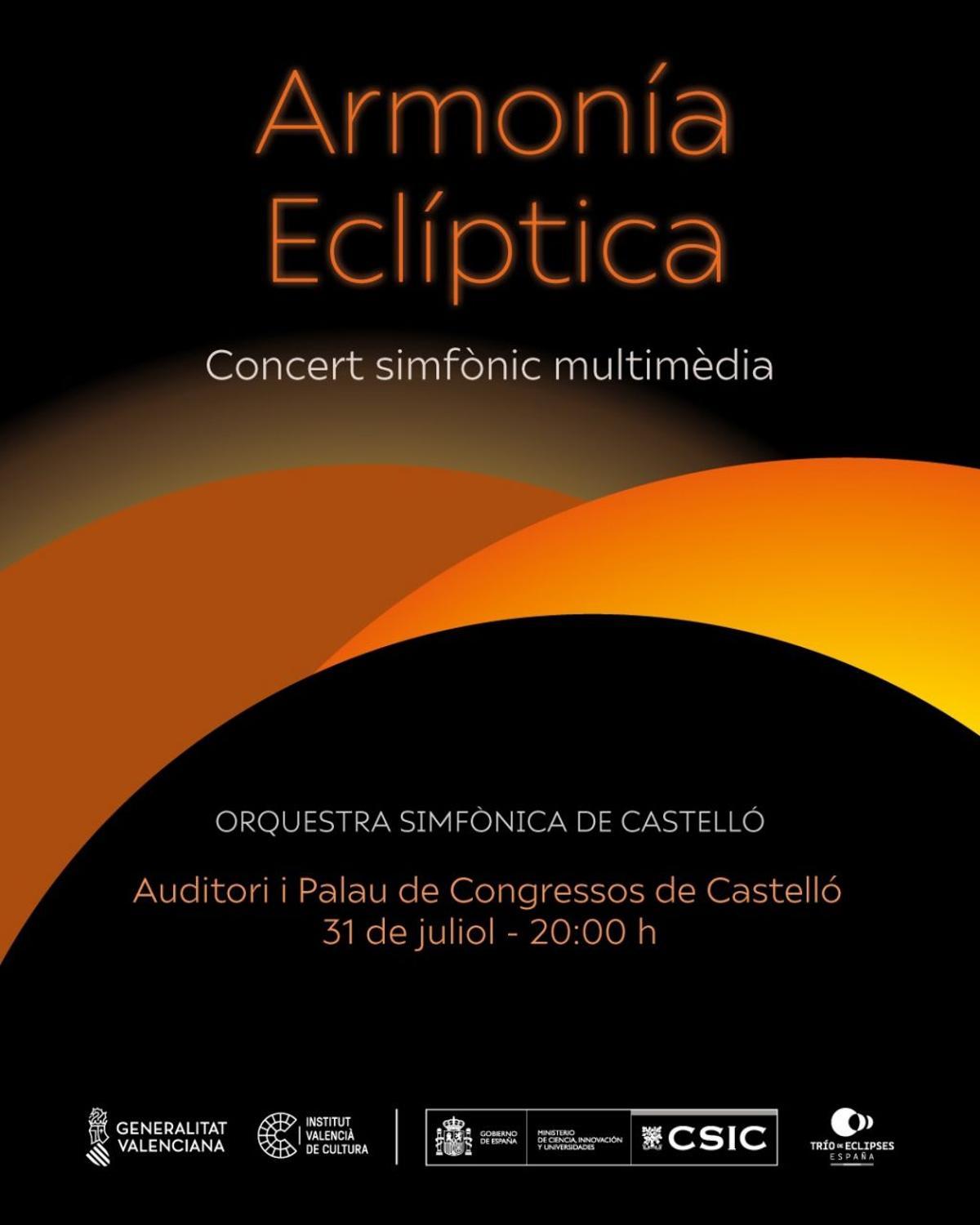 Cartel del concierto 'Armonía Eclíptica'.