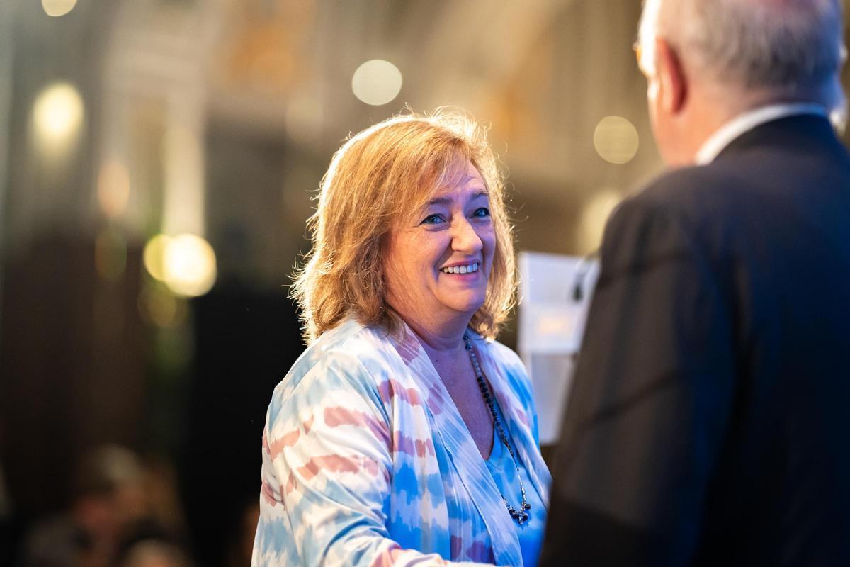 La presidenta de la AIReF, Cristina Herrero, antes de su intervención en el foro Nueva Economía.