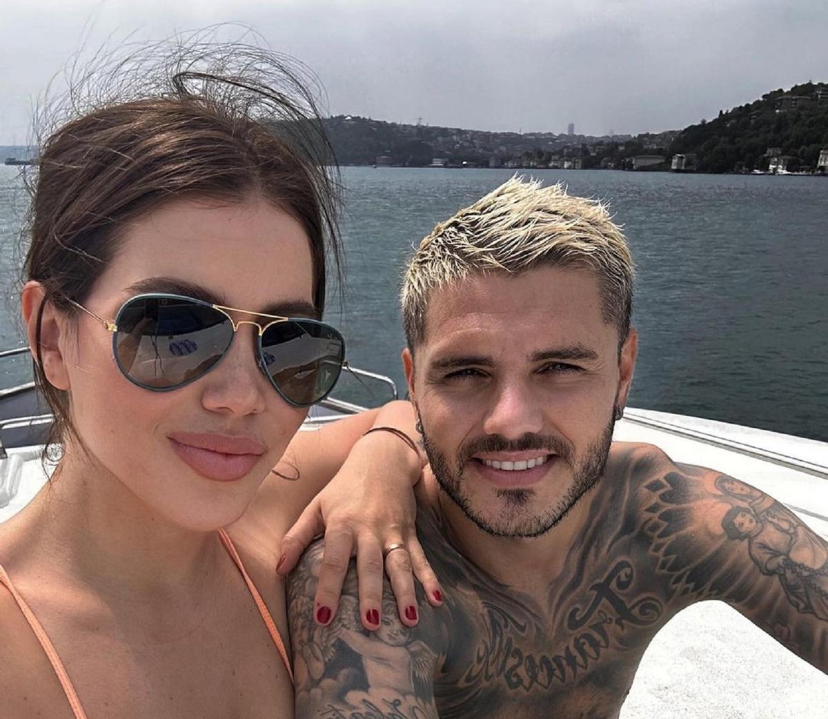 Wanda Nara junto a Mauro Icardi