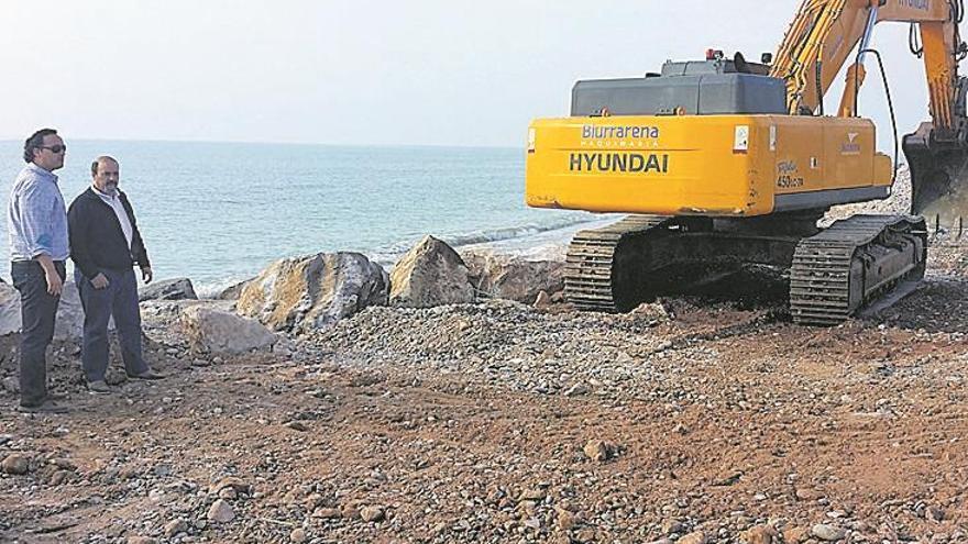 Levantan un espigón para proteger casas de la Torre