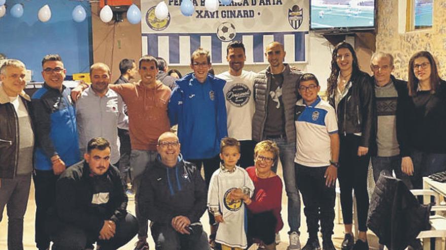 Iturraspe, Borja San Emeterio y Xavi Ginard en la inauguraciÃ³n de la Penya Xavi Ginard en ArtÃ .