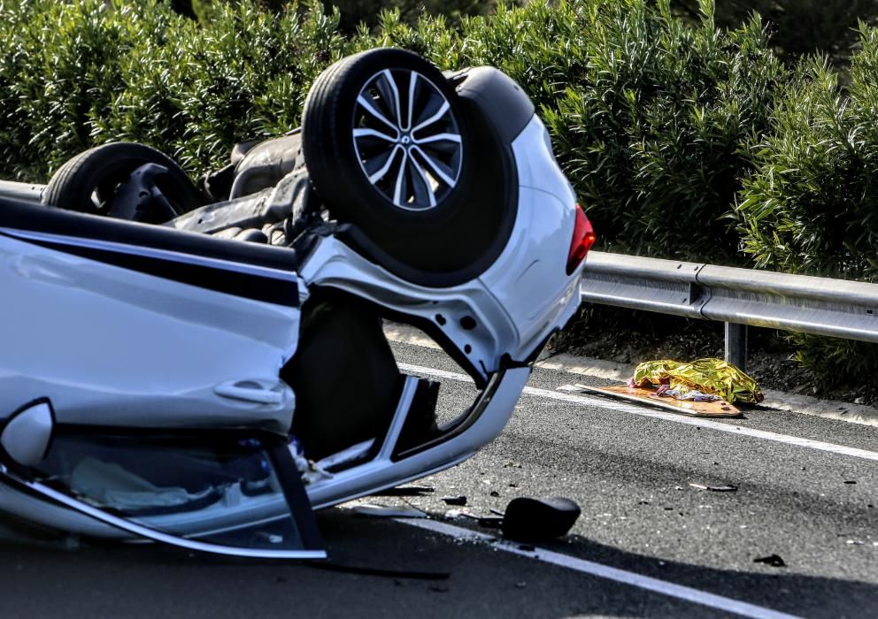 Un conductor en dirección contraria causa un accidente con dos muertos en la A-7 en Tibi