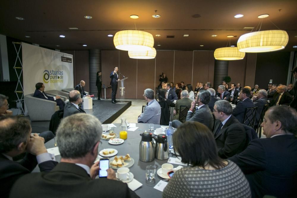 Albert Rivera participa en un desayuno informativo en Asturias