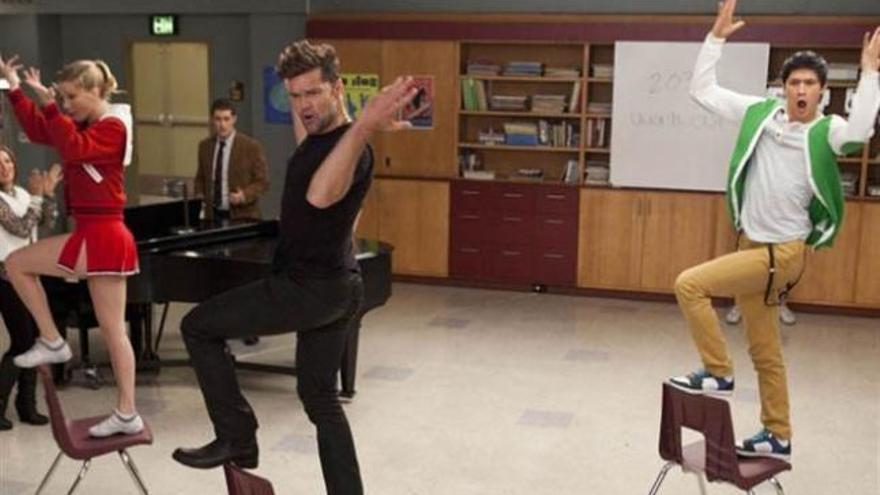 Ricky Martin, durante su aparición en &#039;Glee&#039;.