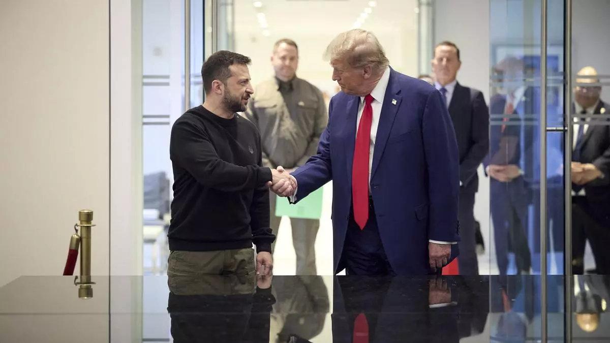 Volodímir Zelenski y Donald Trump.
