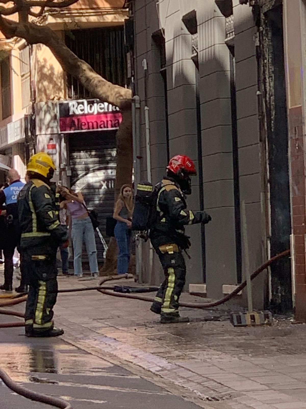 Incendio en la calle Primo de Rivera