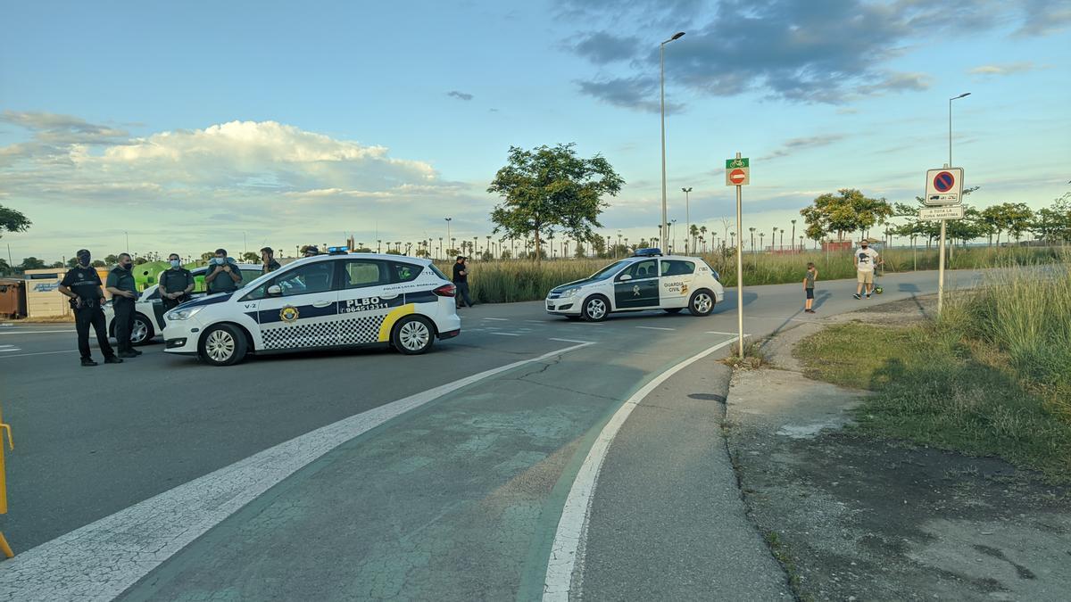 Imagen de Burriana este miércoles con ocasión del cierre de las playas por Sant Joan.