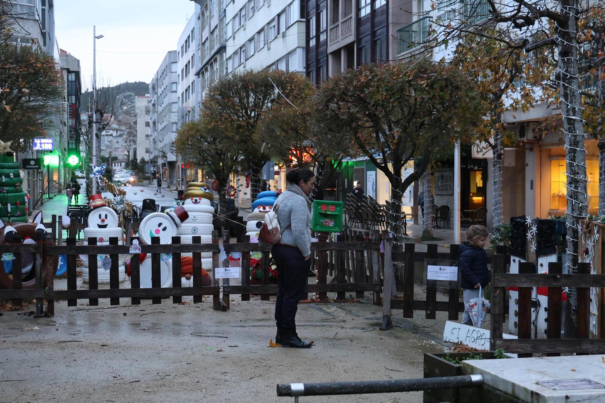 Baiona se recicla en Navidad