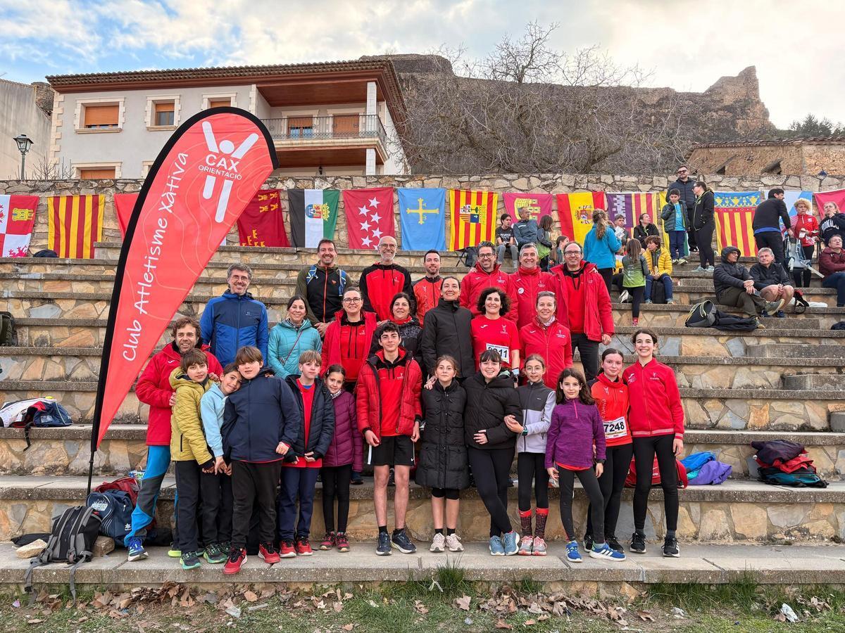Atletas del CAX Orientació en el Trofeo Quijotes en Cuenca.
