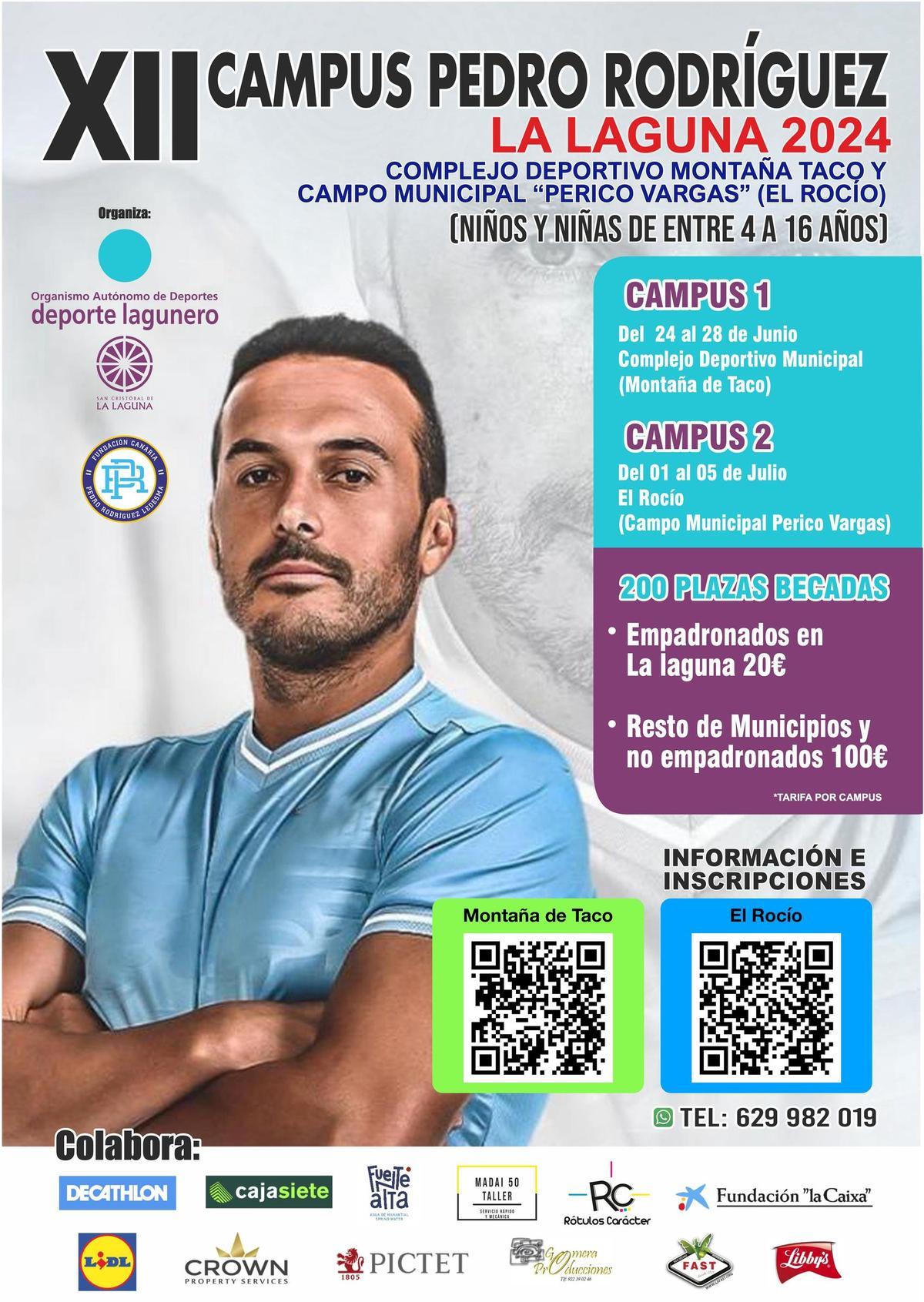 Cartel de la nueva edición del Campus Pedro Rodríguez La Laguna 2024