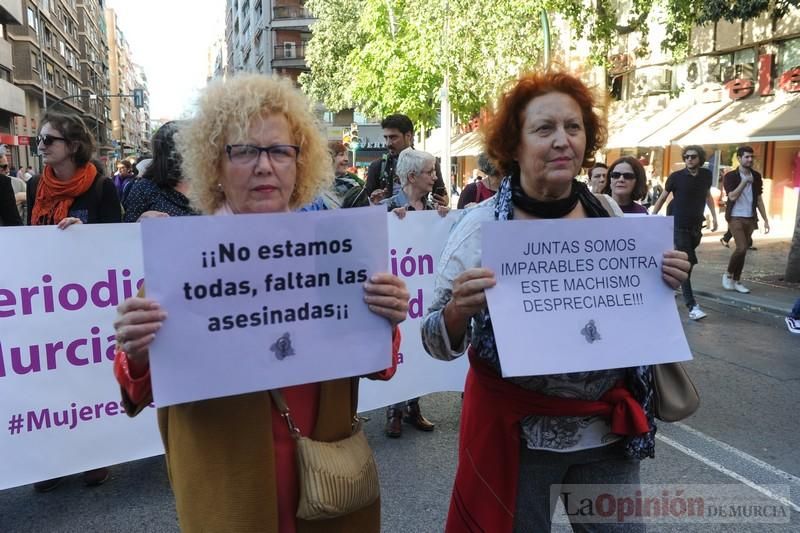 Manifestación contra la violencia patriarcal en Murcia