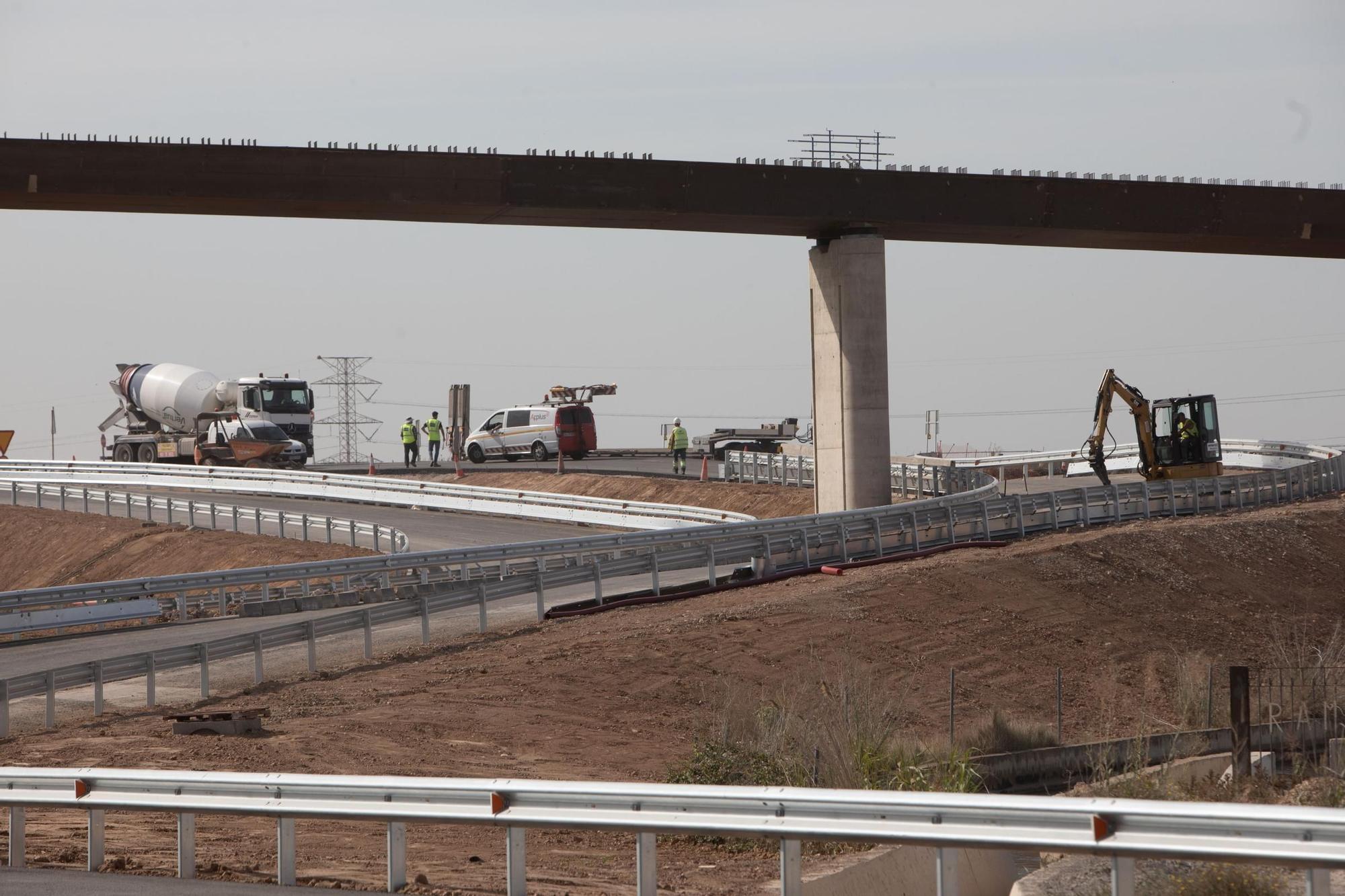 Obras de los accesos al aeropuerto de Manises